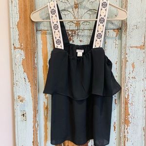 J.Crew tank. Black.  XS